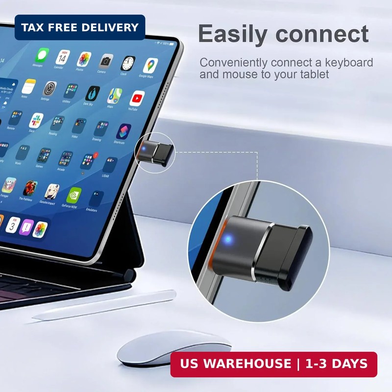 6 Pack USB C to USB Adapter, USB C Male to USB 3.0 Female OTG Adapter for iPhone gallery