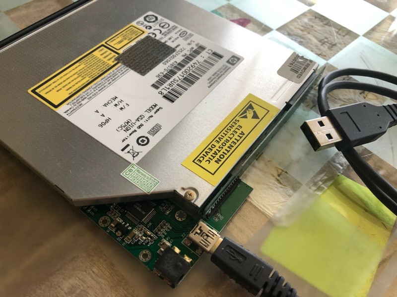 New IDE to USB Adapter Connector for IDE slim drive w/Cable