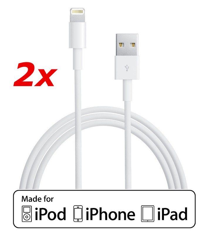 2 pack - 6ft MFI-Certified USB Charger Cable for Apple iPhone XS X Max 8 7 Plus