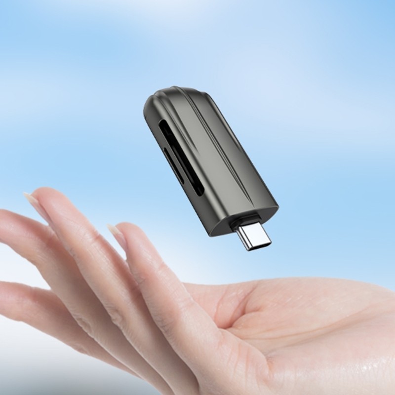 Type C Card Reader USB C to TF Memory Card 2 Slot USB C Memory Card gallery