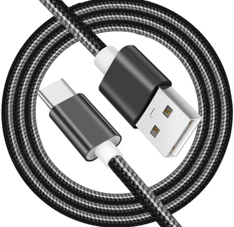 USB C charging cable protected by Braided nylon, 3ft and 6ft long gallery