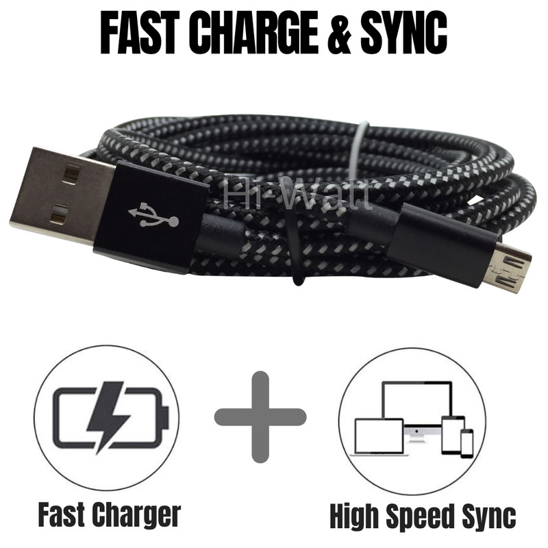 USB to Micro-USB Cord Braided Data Cable Android Phone For LG Google Tablets Lot gallery