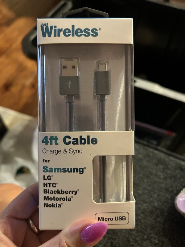 Just Wireless Micro USB 4 Ft. Charge & Sync Cable Gray