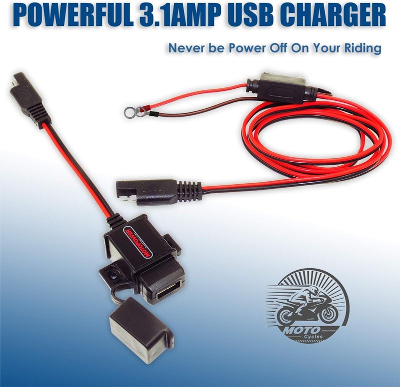 MOTOPOWER SAE to USB Motorcycle Port 3.1A gallery