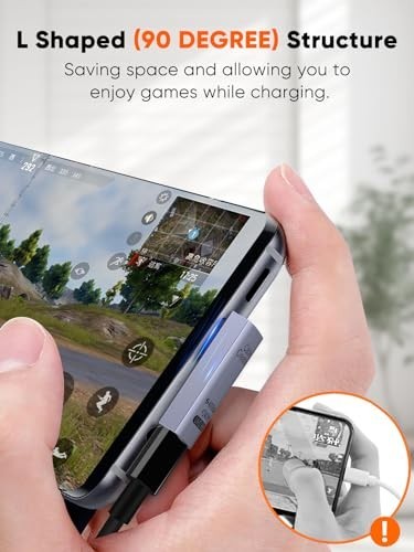90° USB C Adapter 5 Pack, Right Angle Male to Female, 40Gbps 240W for Steam Deck gallery