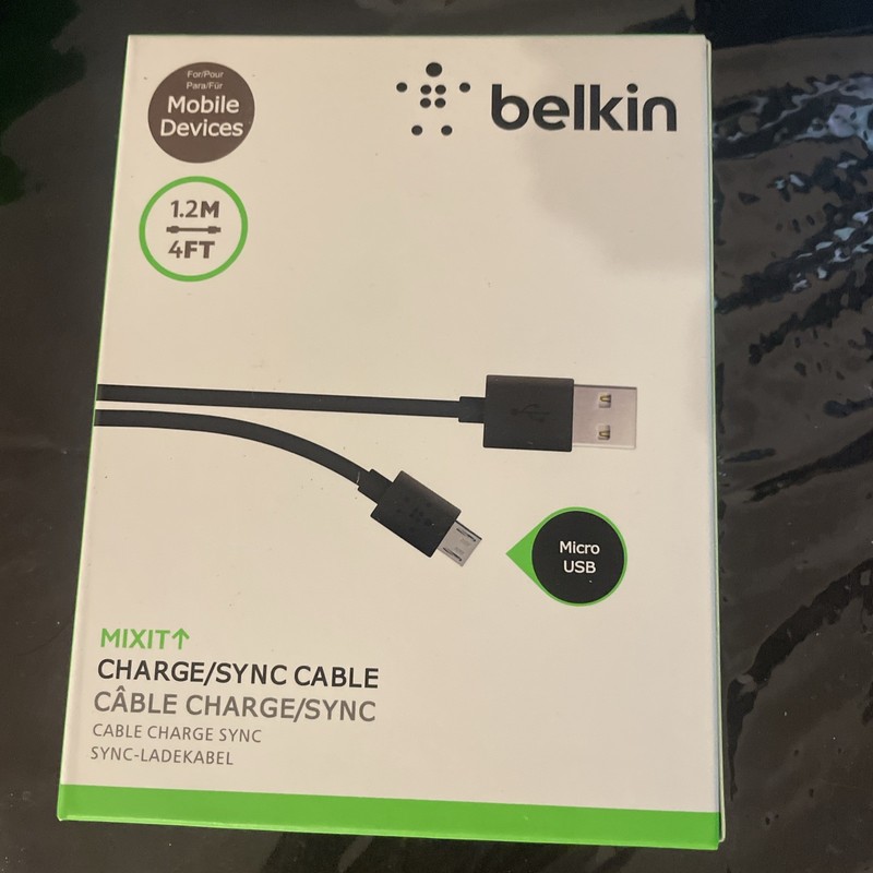 Belkin MIXIT Micro USB Cable (Multicolor , 4 Feet) Brand New Retail Pack gallery