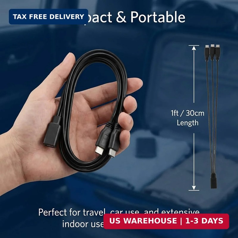 3-in-1 USB C Splitter Charge Cable, USB Type C Female to 3 USB-C Male Charging C gallery