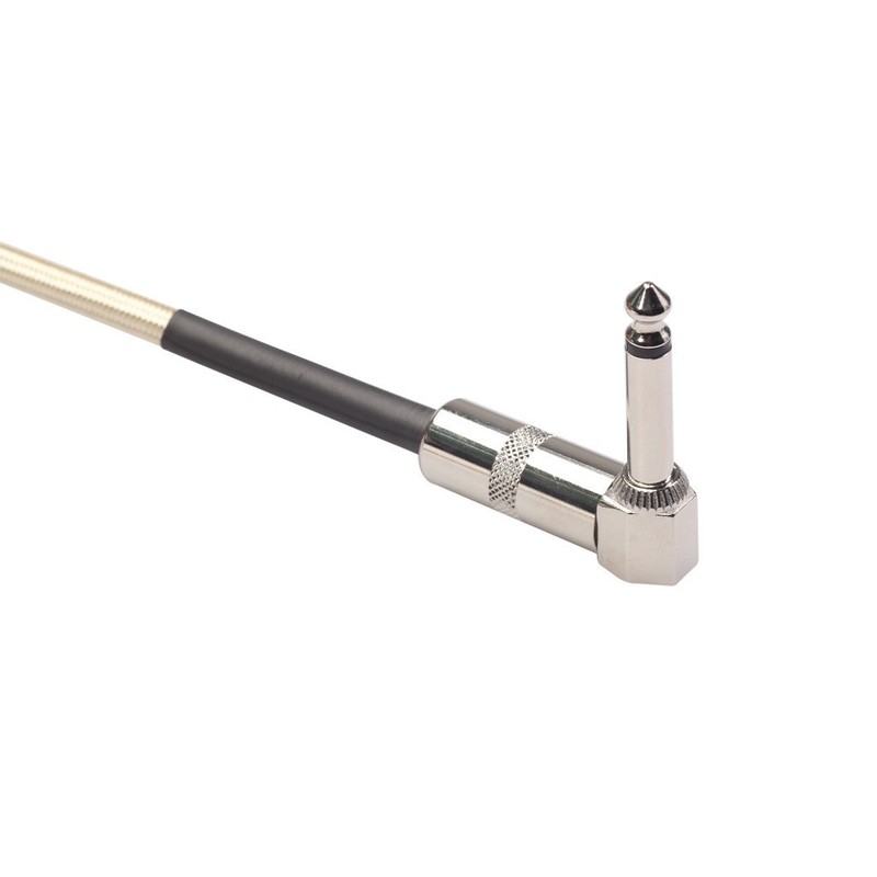 6.35mm 6.5mm Double 90° Right Left Angle Cable Single Block Pedal Connector Mono gallery