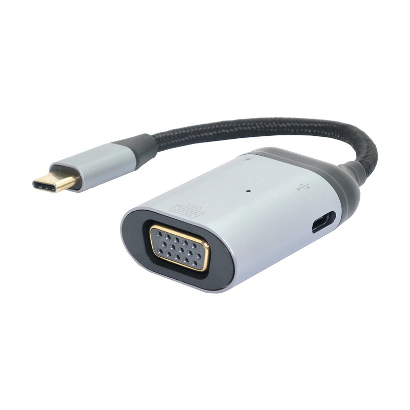 USB-C USB-C Type C to VGA RGB Converter HDTV 1080p PD Power Port Type-C
