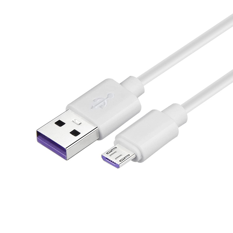 USB to Micro USB Cable Fast Charging Cord Data Wire White 2 PCS Length 3ft gallery