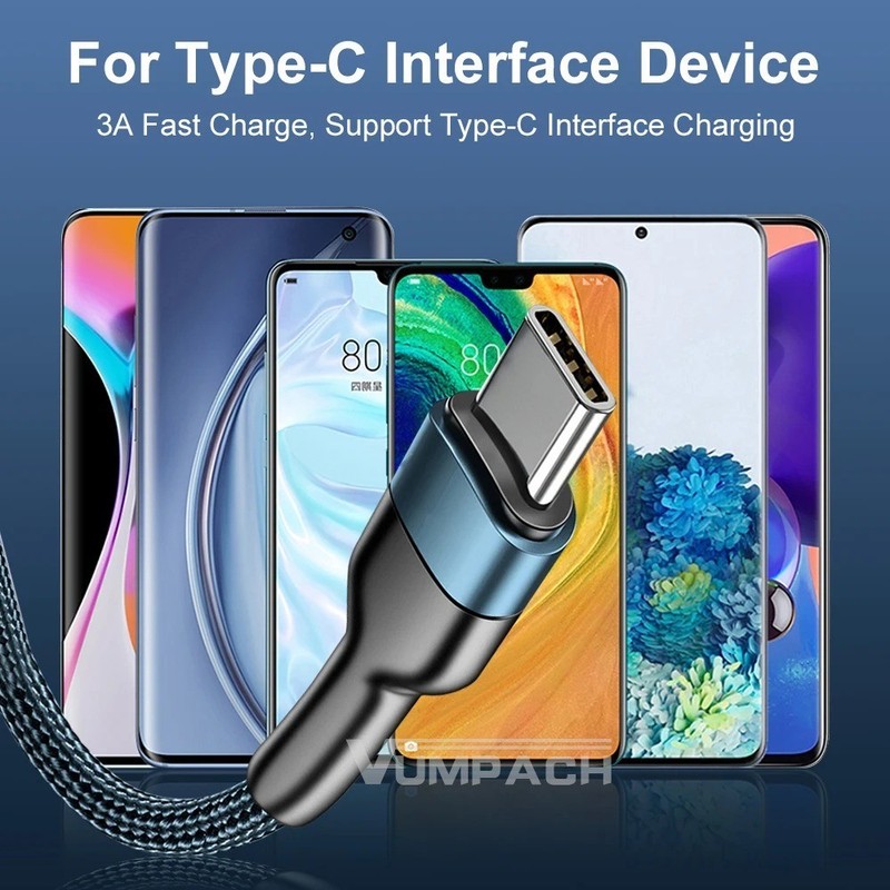 Fast USB C Cable Type C Charging Data Cord for Samsung Xiaomi Huawei iPhone gallery