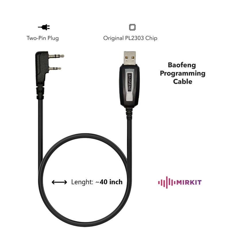 Baofeng Programming Cable for Two Way ham Portable radios: UV-5R, 5RA, 5R Plu... gallery