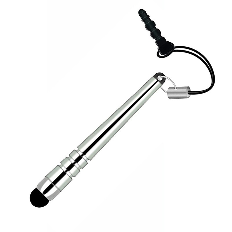 For Samsung Galaxy Tab A7/A8/A9/PLUS Touch Pen Silver Stylus Aluminum Compact