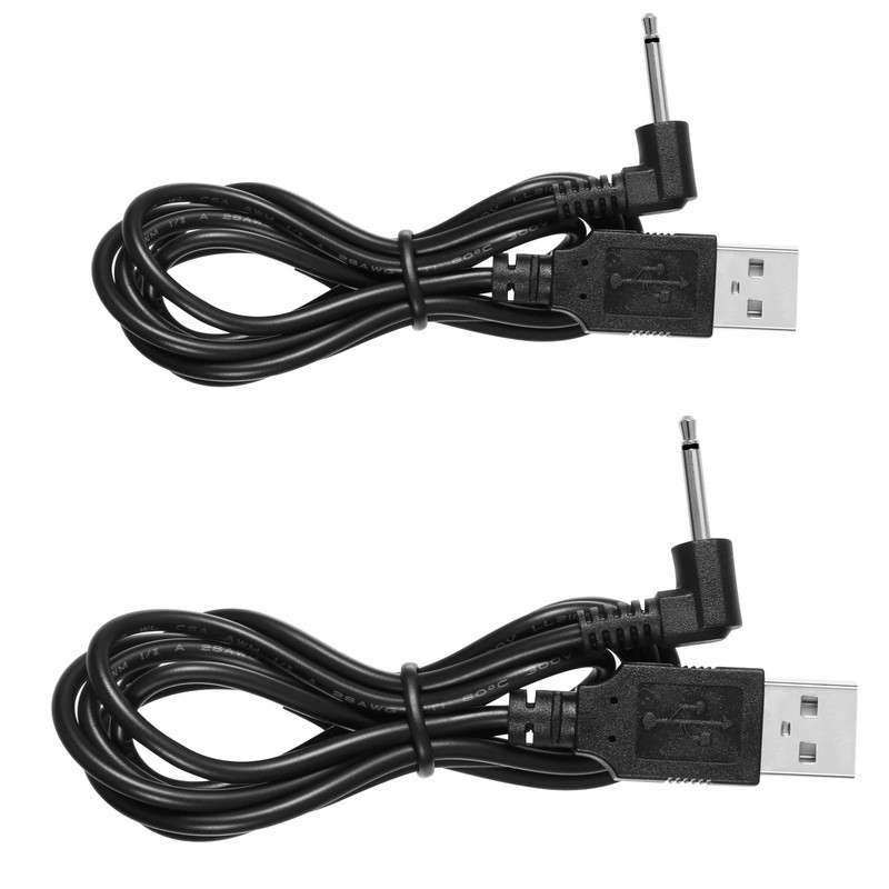 Lush 2 Charging Cable USB DC 2.5Mm Charger Cord Black 2 Pack Black New gallery