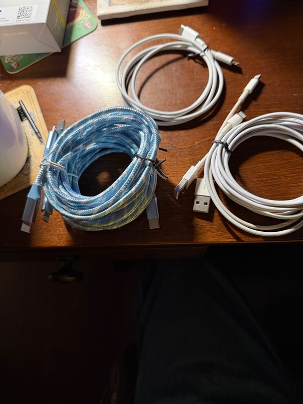 3- 6FT USB-C Charging Cable To Light Plug +2- USB to Light Plug gallery