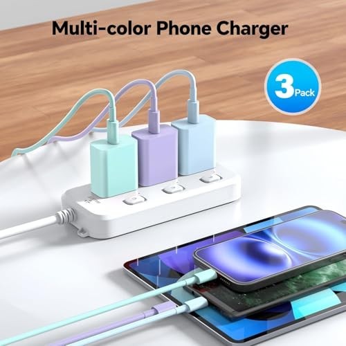 Fast Charging Phone Charger 3-Pack, 60W USB Type C Cable, 10FT Long, Compatible gallery