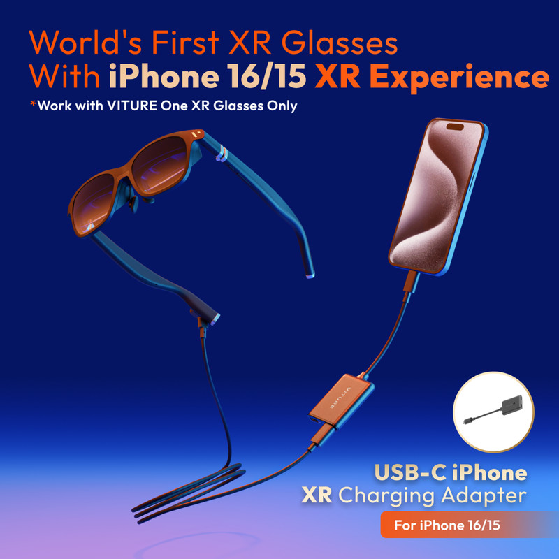 VITURE USB- C XR Charging Adapter for iPhone 16/15, Enabling Multi-Screen gallery