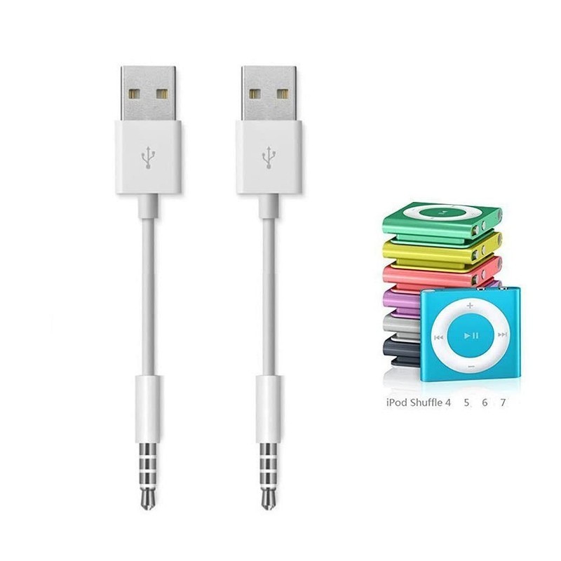 USB Date Cable for iPod Shuffle Charger Cable,(2-Pack) 3.5mm Jack/Plug to USB... gallery