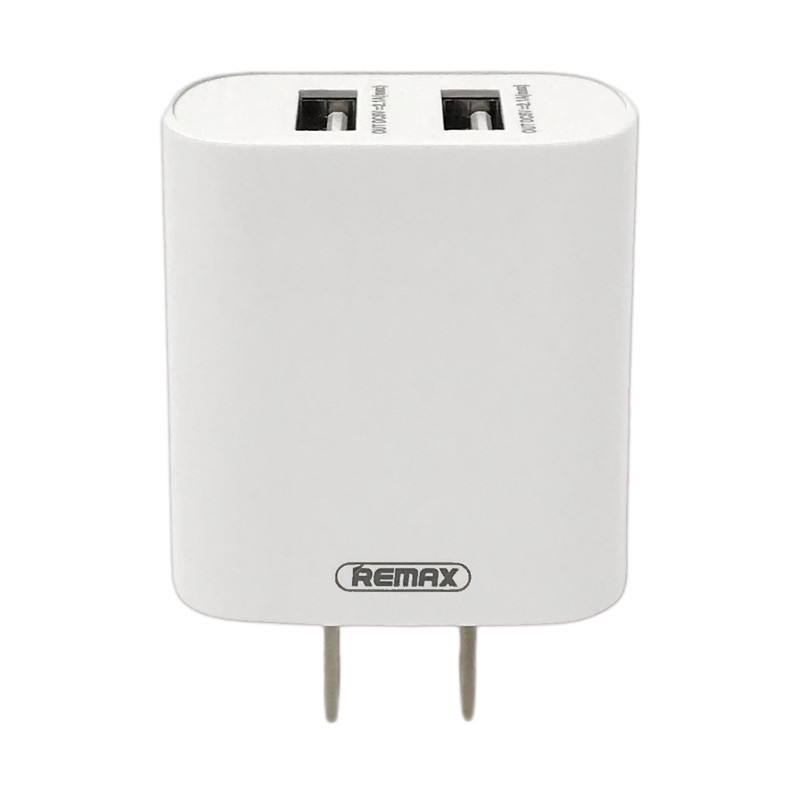 2 Pack Dual Port USB Wall Power Adaptor Charger US Standard Plug White gallery