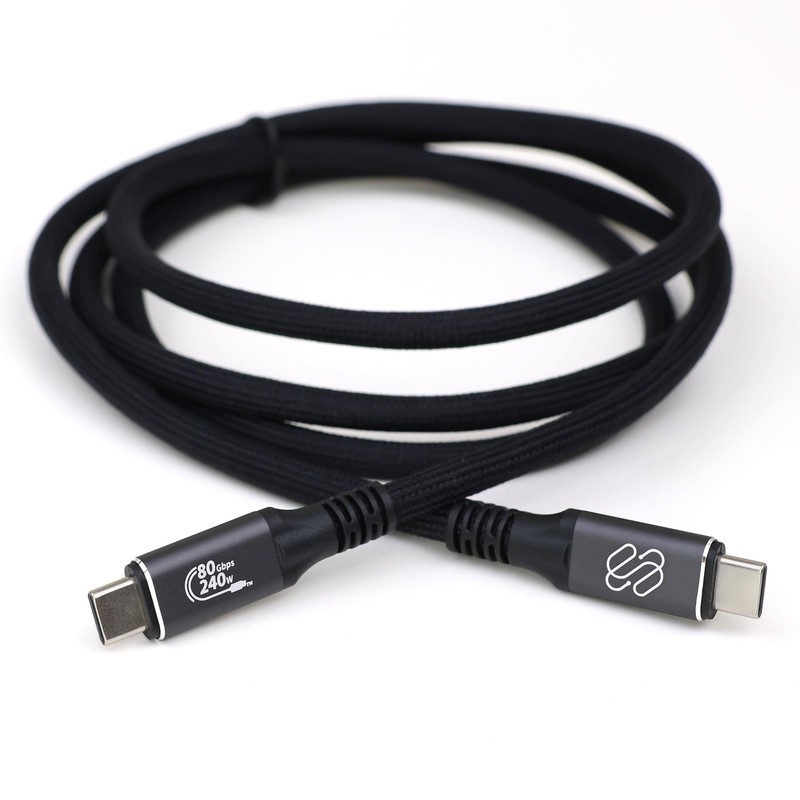 USB4 80Gbps Cable [USB-IF Certified], 240W Charging, 8K@120Hz / 4K@480Hz Vide... gallery