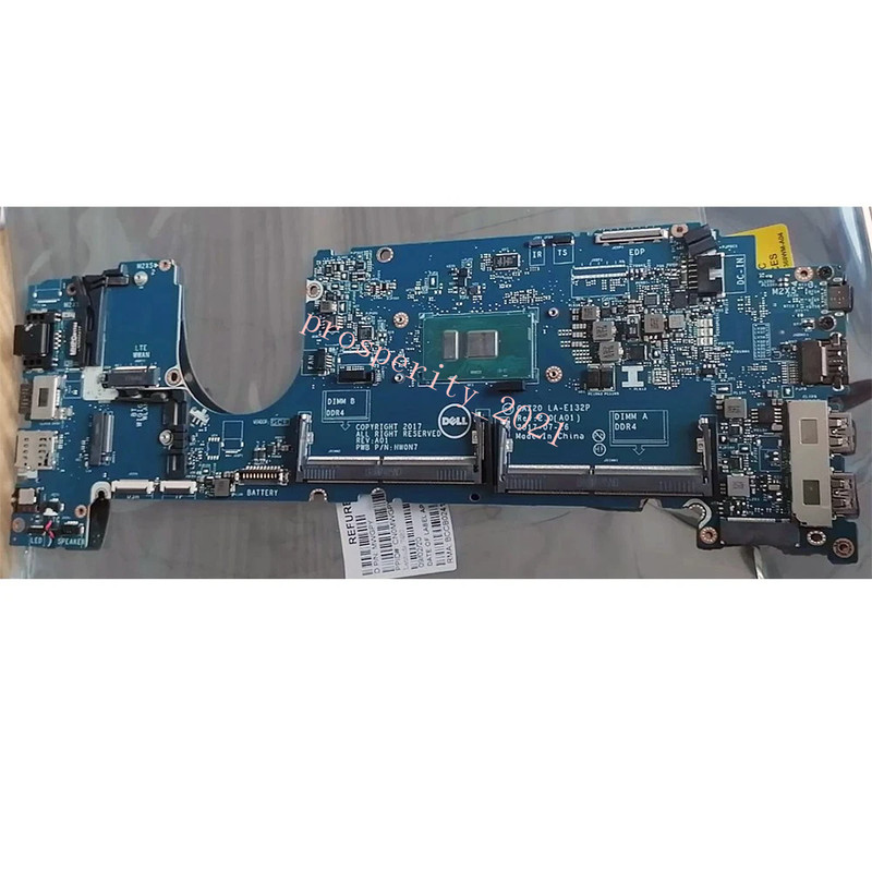 For Dell Latitude 7480 i5-7300U Motherboard LA-E132P 0MWGPY MWGPY