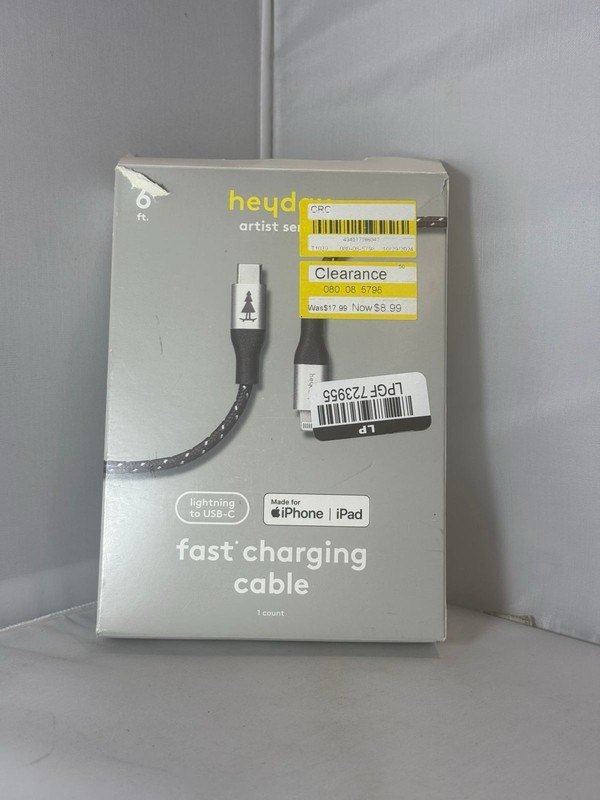 6' 8-Pin For Apple to USB-C Braided Cable - heyday with Keiji Ishida