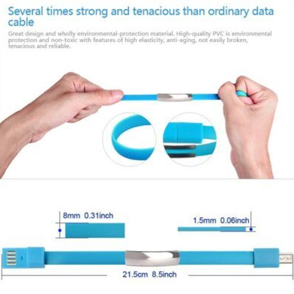 Bracelet Micro USB Type C Cable Wristband USB C Data Charging gallery