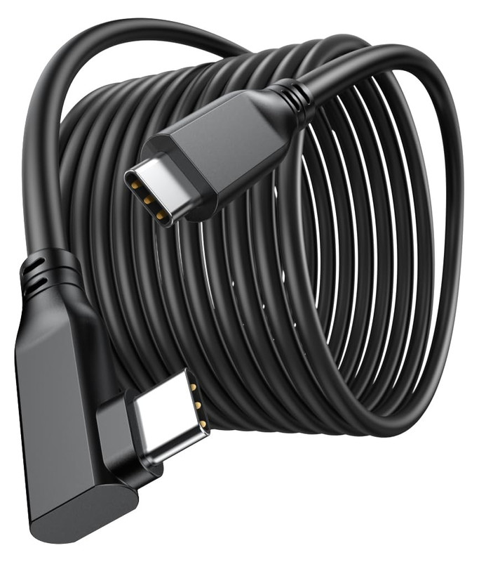 USB C to USB C Cable 15ft 60W - Right Angle Type C Charging Cable Cord 90 Deg...