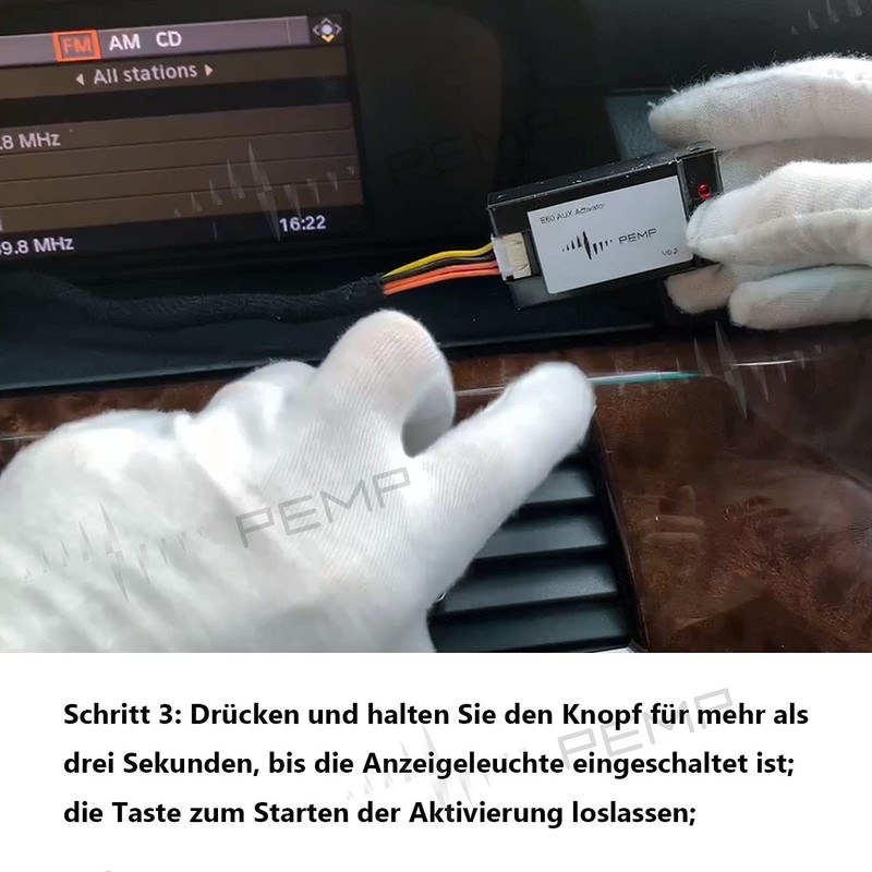 PEMP E60 Aux Activator Adapter Open The Aux Audio of The Original Car for BMW... gallery