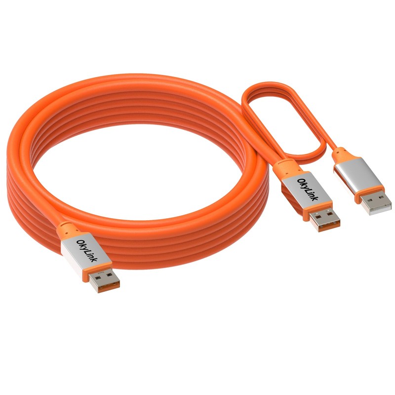 16FT 5M Active USB 3.2 Gen 2 AA Male To Male Cable 10Gbps Orange Cord Wire gallery