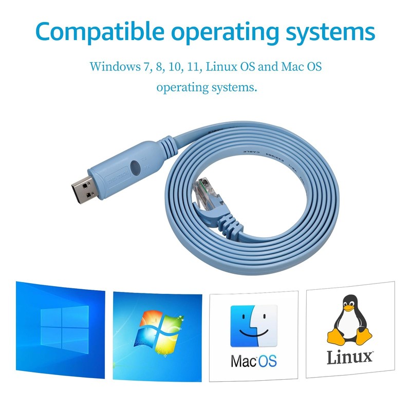 SHRJ45K USB to RS485 Serial Cable RJ45 Interface Builtin FTDI Chip gallery