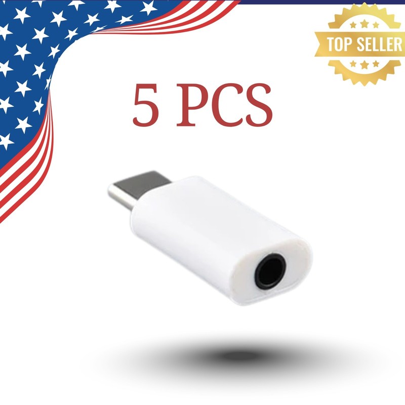 USB-C Type C Adapter Port to 3.5MM Aux Audio Jack Earphone Headphone Car Lot gallery