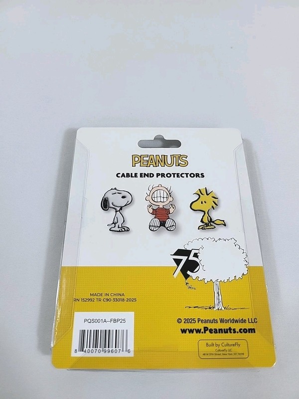 75 Years Peanuts Snoopy, Woodstock, And Linus Cable Protectors New gallery
