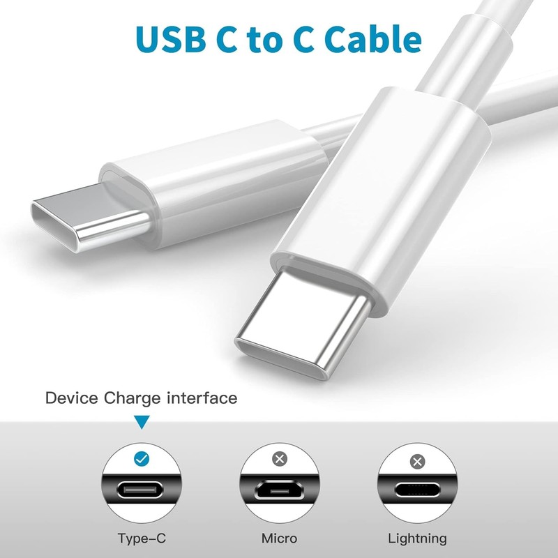 USB-C to USB C Type-C Fast Charging Data SYNC Charger Cable Cord 3/6/10FT lot gallery