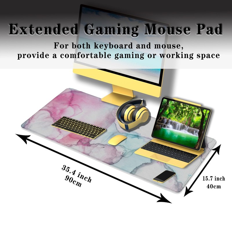 Big Mouse Pad - Colorful Gaming Mousepad, Non-Slip Rubber Base, Waterproof wi... gallery
