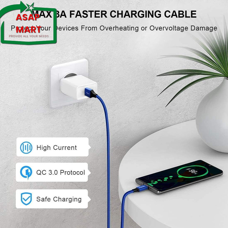 Etguuds USB C Cable 15Ft, Extra Long USB Type C Cable Fast Charge USB-A 2.0 to U gallery