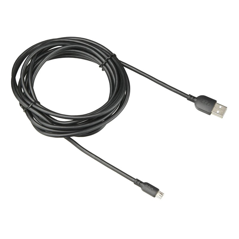 onn 10ft Micro-USB to USB Charging Cable Black