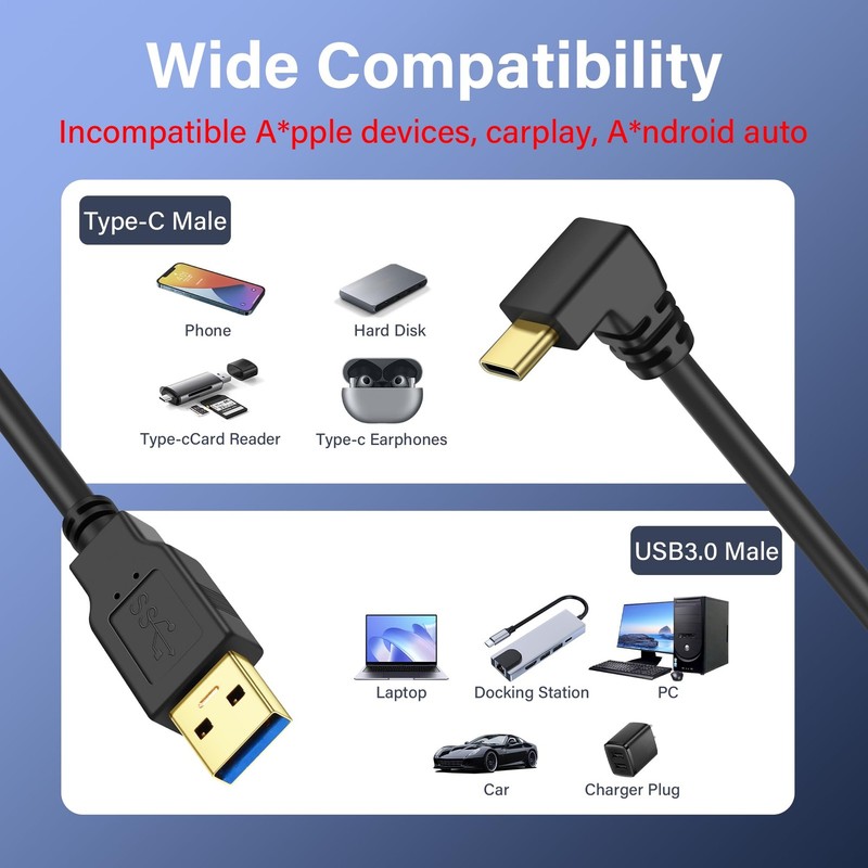 USB Type C Coiled Cable 5Gbps Retractable 90 Degree 3.0 Charging Data Transfer gallery