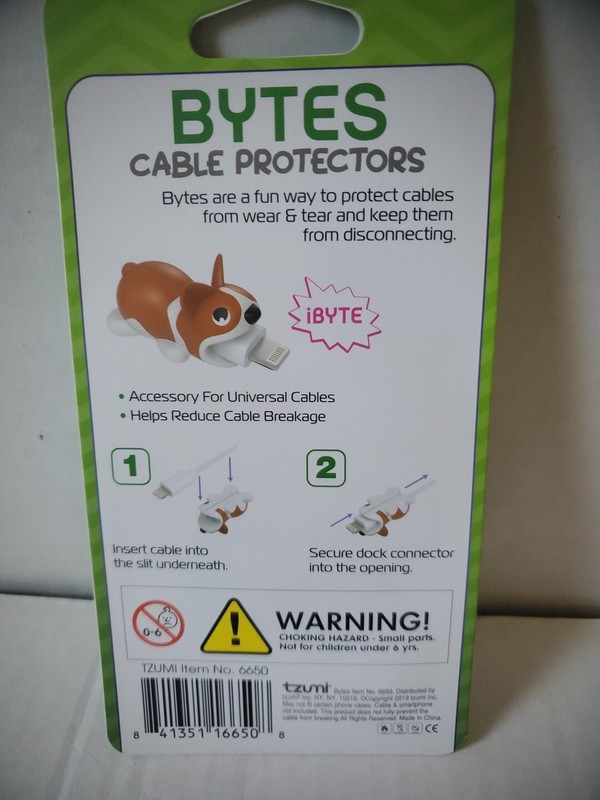 Tzumi Bytes 2 Cable Protectors Universal Reduces Breakage Mouse & Bunny gallery