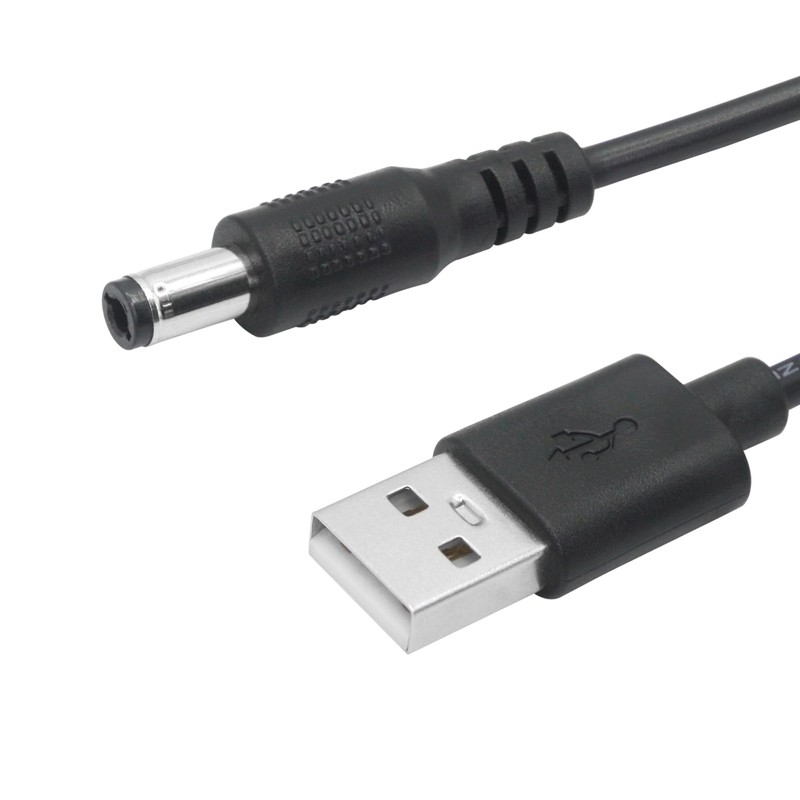 2Pcs USB to DC 5.5mm x 2.5mm Power Cord 3FT USB 2.0 A Male to DC 5.5mm x 2.5m... gallery
