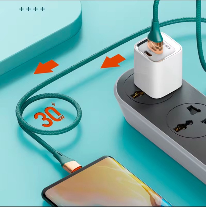 Ldnio 30W Quick Charging Cable - USB to Type C - 3FT Cable - Color Navy Only gallery