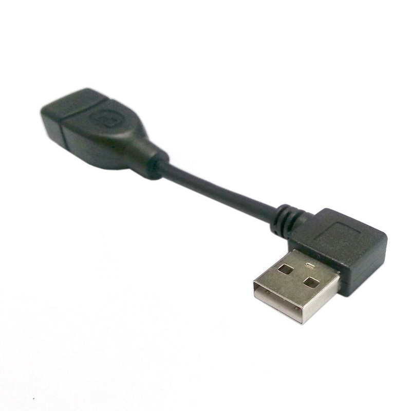 480Mbps USB Right Angled 90 D A type male to Female extension cable 10cm gallery