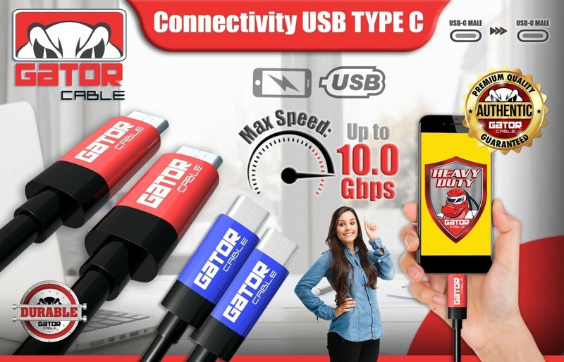 USB-C to USB-C Type-C Male Charger Cable Fast Charge 3.1 Data Sync Cord PD 20W gallery