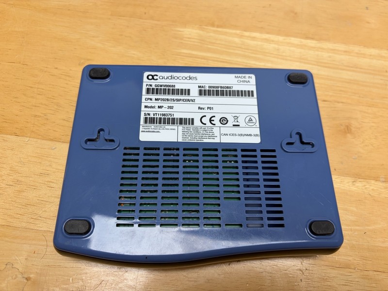 The AudioCodes MediaPack 202 (MP-202) gallery