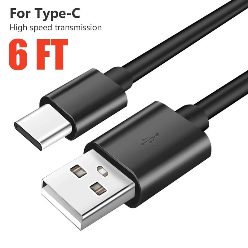 6FT OEM Type USB-C to USB-A Fast Charge Cable Cord Quick Charger Charging Sync gallery