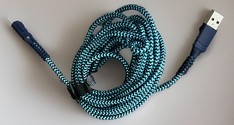 Cell Candy – USB-A To USB-C Charge Sync Cable – Blue- 10 Feet