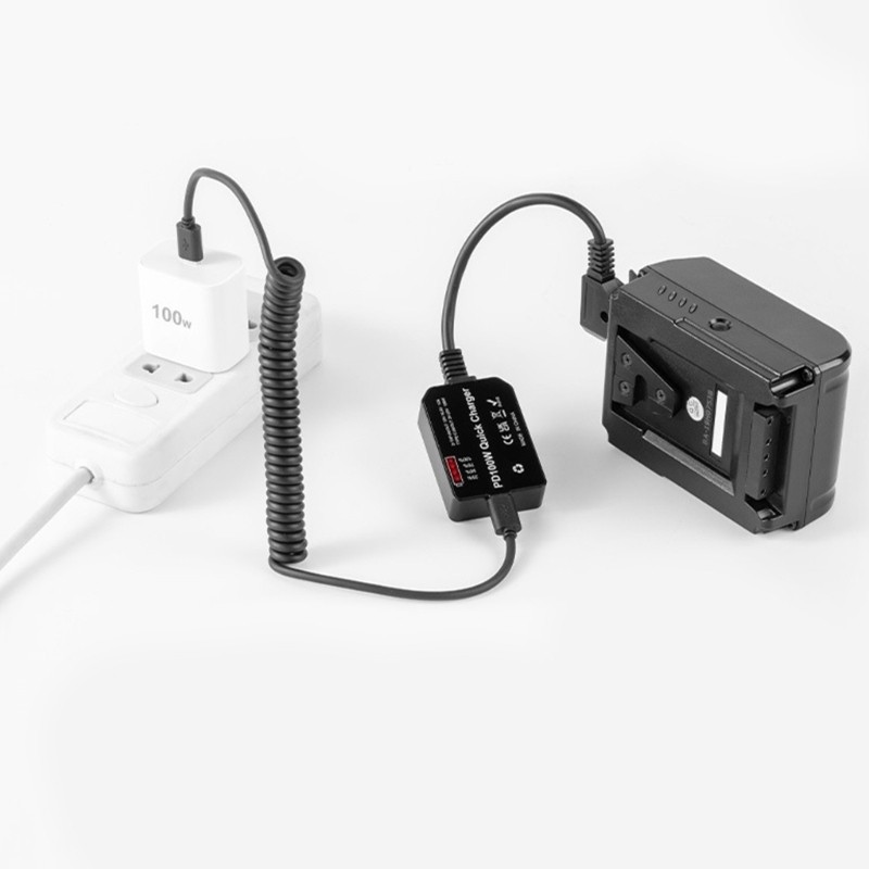 Multi Protocol Supported Type C D-Tap V Mount Battery Adapter for Quick Charging gallery
