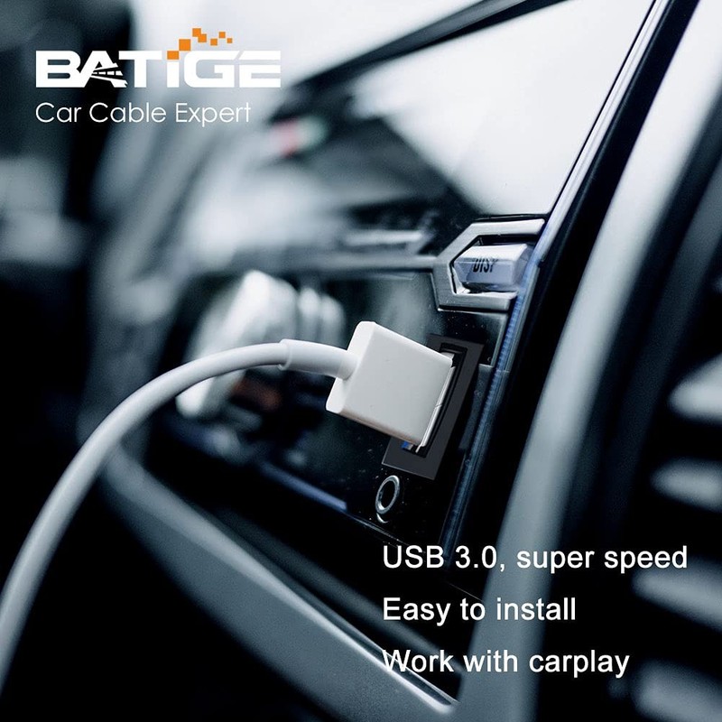 5 Pack 3ft Square USB 3.0 Panel Flush Mount Extension Car Dashboard Cord gallery