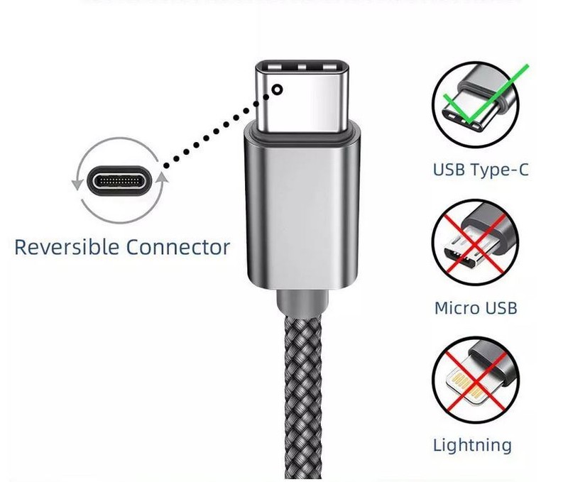 Braided USB Type-C Data Charger Adapter Cable For TCL 20 R Pro 5G 20L+ 20B 20S gallery