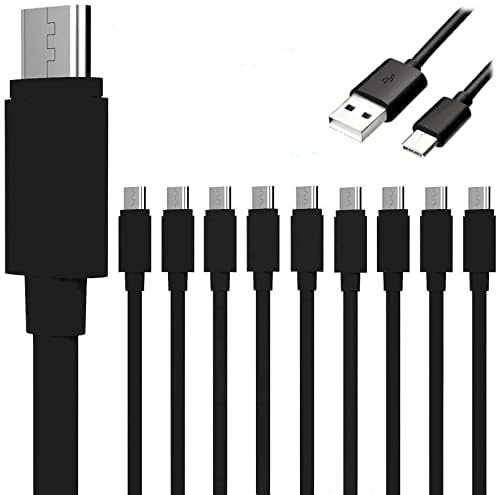 Pack of 10 USB-C to USB-A Fast Charge Cable Charging Cord Quick Type Charger ... gallery